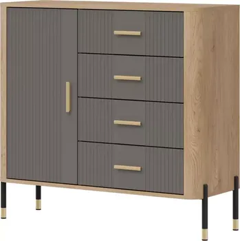 Ložnicová sestava Komoda Dante DT08 dub cremona/šedá