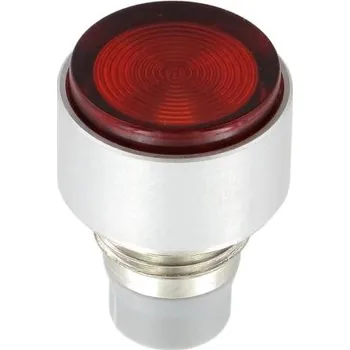 Kontaktní čočky Krycí sklíčko indikátoru, Montáž do panelu, tvar čočky Obdélník, barva čočky: Červená