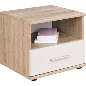 Noční stolek Noční Stolek Dino Dub Sonoma/Bílý