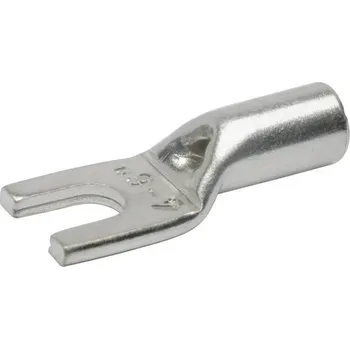 Kabelové oko Klauke 93C6 vidlicové kabelové oko 2.5 mm² bez izolace stříbrná 1 ks