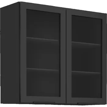 Kuchyňská skříňka Siena černý mat 80gs-72 2f