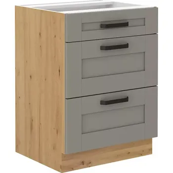 Kuchyňská skříňka Kuchyňská skříňka Luna claygrey/artisan 60D 3S BB
