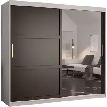 Předsíňová stěna Skříň Amiro 2 200 bílý/černý