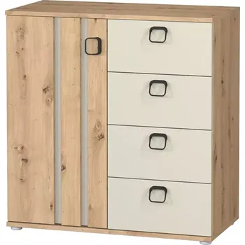 Kancelářská sestava Komoda Camari 80 1D4S dub artisan/casmhere