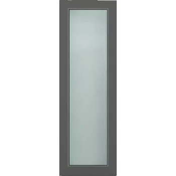 Interiérové dveře Světlík ke vchodovým dveřím antracit 40x198 ornamentní sklo