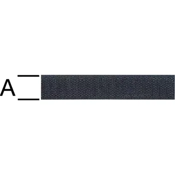 Zip Suchý zip hák 20 mm černý