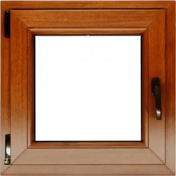 Okno Okno levé 600x600 zlatý dub