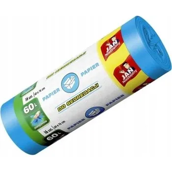 Pytle na odpadky MODRÉ Pytle na ODPAD Domácí Sáčky na Odpadky pro Třídění 60L Silné