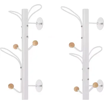 Nástěnný věšák GC7469 bílá/přírodní