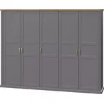 Skříň 5d Tara p5/ta graphite/pacific walnut