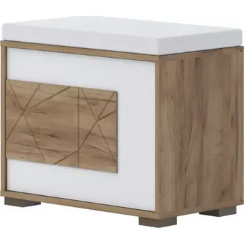 Botník Stela K1 tobacco oak/crystal white