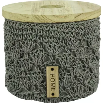 Plot Koš kulatý háčkovaný BXA23-1CD M 21CM H18CM