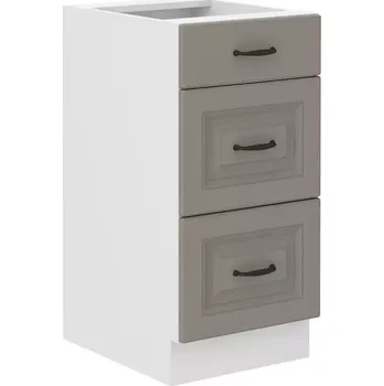 Kuchyňská skříňka Kuchyňská skříňka Stilo claygrey/bílý 40D 3S BB