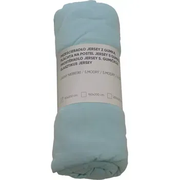 Prostěradlo Jersey prostěradlo s gumičkou modrý 160X200