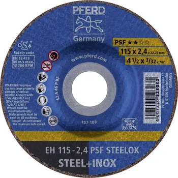 PFERD TOOLS PSF STEELOX 61740326 řezný kotouč lomený 115 mm 25 ks nerezová ocel, ocel