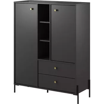 Kancelářská sestava Regál Notte 2D2S antracit