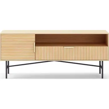 Obývací stěna TV stolek Bassel 2517 120X40X50 přírodní/černá