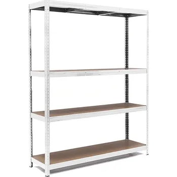 regál Policový regál Trestles RH 2000x1600x500, nosnost 1200 kg, 4 police Barva: pozink, Provedení police: dřevěná DTD 8 mm