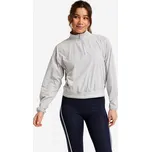 DOMYOS Dámská mikina se zipem u krku M ŠEDÁ