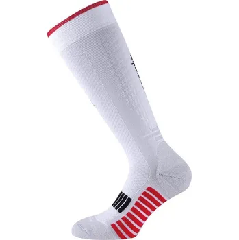 Pánské ponožky R-EVENGE Technické dlouhé ponožky Running, bílo-červené. 43/46 BÍLÁ
