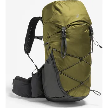 Sportovní taška QUECHUA Turistický batoh MH 900 38 l KAŠTANOVÁ|ZELENÁ