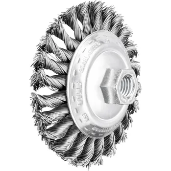 PFERD TOOLS Kuželový kartáč, ocel-Ø 100 x 13 mm, M14, Ø 0,50 pro úhlové brusky POS KBG 10013/M14 ST 0,50 43313001 1 ks