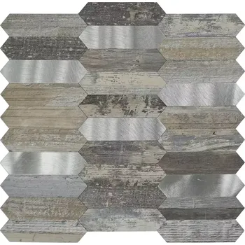 Obklad Samolepicí dekorativní panel Mood Wood Silver