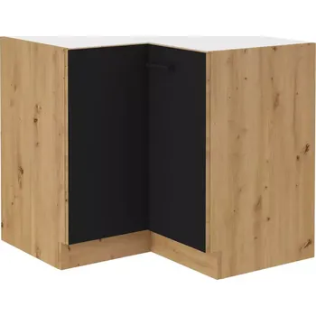 Kuchyňská Skříňka Modena ČERNÁ/DUB Artisan 90x90 Nd 2f Bb