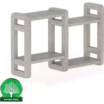 Obývací stěna Polička borovice PK104-80x44x19 grey