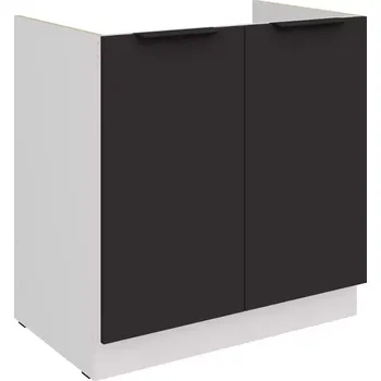 Kuchyňská skříňka Aria BL/WH Anti Fingerprint 80zl 2f Bb