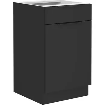 Kuchyňská skříňka Siena černý mat 50d 1f 1s bb