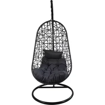 Závěsné křeslo Aanica černé