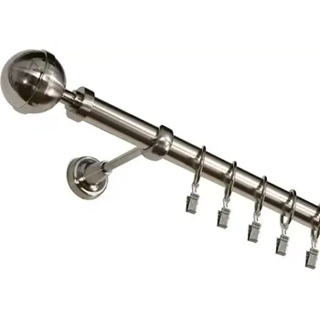 Garnýž Garnýž jednořadá 240 cm koule Fi 25 nikl