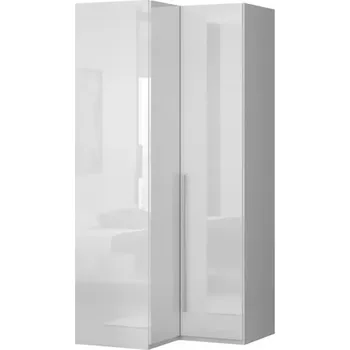 Předsíňová stěna Rohová skříň Piano PUG/PN-70/KA/70 crystal white