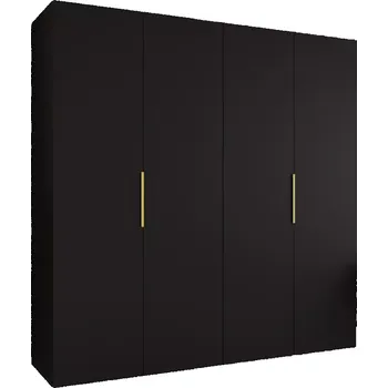 Předsíňová stěna Skříň Marbella I 200 černá/zlatá