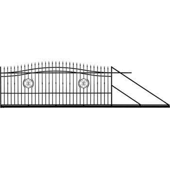 Plot BRÁNA POSUVNA AGAT - PRAVÁ 140-160 X 400 CM