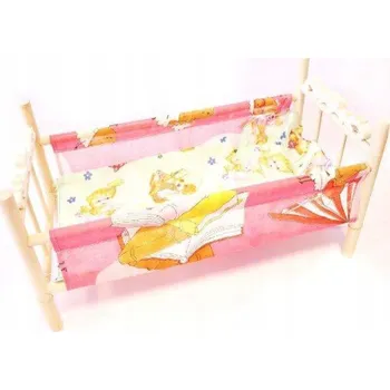 Doplněk pro panenku POSTÝLKA LÁTKOVÁ Příslušenství PRO PANENKY MIMINKA Hračka Pro Holčičku 4 Roky