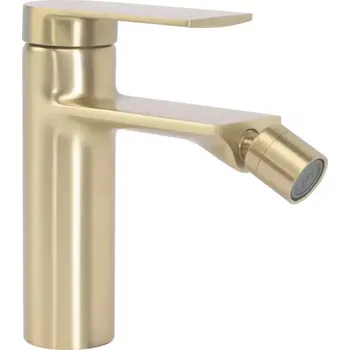 Baterie bidetová Rea Storm zlatá kartáčovaná