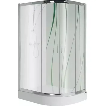 Sprchový kout čtvrtkruhový kp4/tx5b 90/120 lewa w15 sb+bp+obp