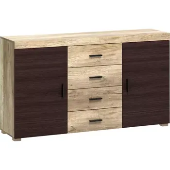 Kancelářská sestava Komoda Remos 2D4S country šedá/arusha magie