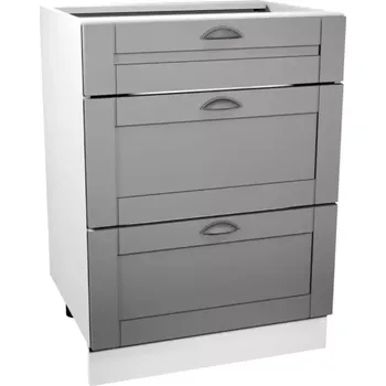 Kuchyňská skříňka Linea D60S3 Grey