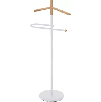 Věšák Věšák na oblečení/němý sluha GC6679 bílá/přírodní