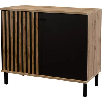 Komoda Komoda London D2 dub wotan/černá