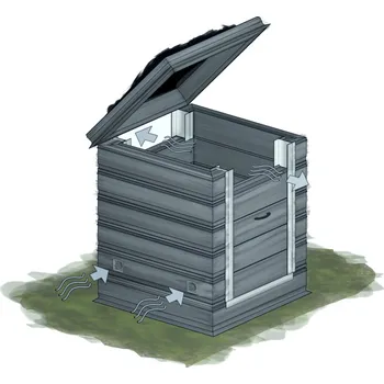 Kompostér Kompostér KAROTEN výška 90 cm 100×100 cm