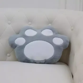 Polštář Polštářek Tlapka 49x31 cm šedý