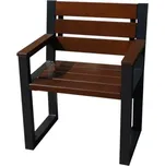 Dřevěná židle Moderní s područkami ořech