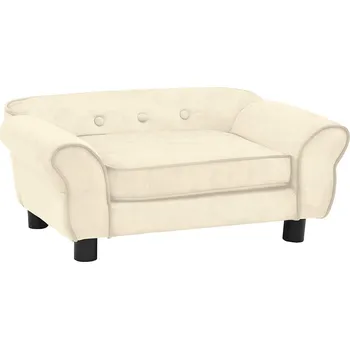 Pelíšek pro psa Pohovka pro psy potažená plyšem 72 x 45 x 30 cm