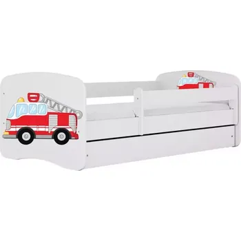 Ložnicová sestava Dětská postel Babydreams+M bílá 80x180 Hasičské auto
