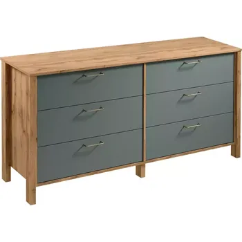 Kancelářská sestava Komoda Indygo K6S dub wotan-green