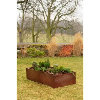 Vyvýšený záhon Corgarden Vyvýšený záhon VIVO 1012 74 x 148 x 36 cm Corten